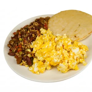 Calentado con Huevos Revueltos
